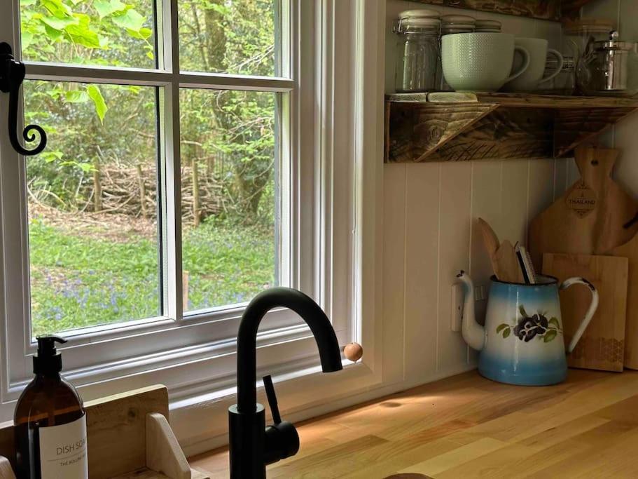 Cornwall Woodland Shepherd'S Hut Deirdres Hut โบดมิน ภายนอก รูปภาพ
