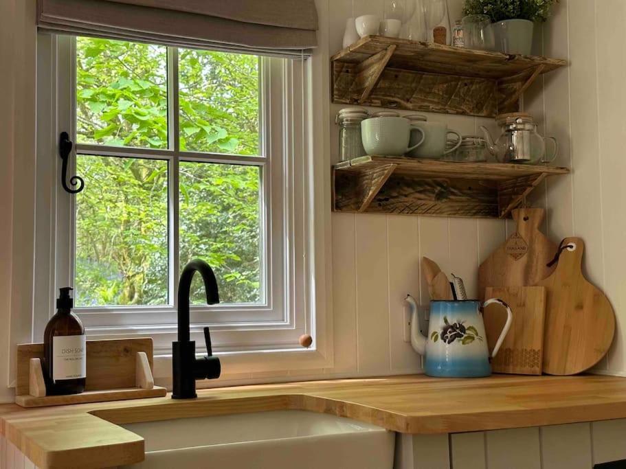 Cornwall Woodland Shepherd'S Hut Deirdres Hut โบดมิน ภายนอก รูปภาพ